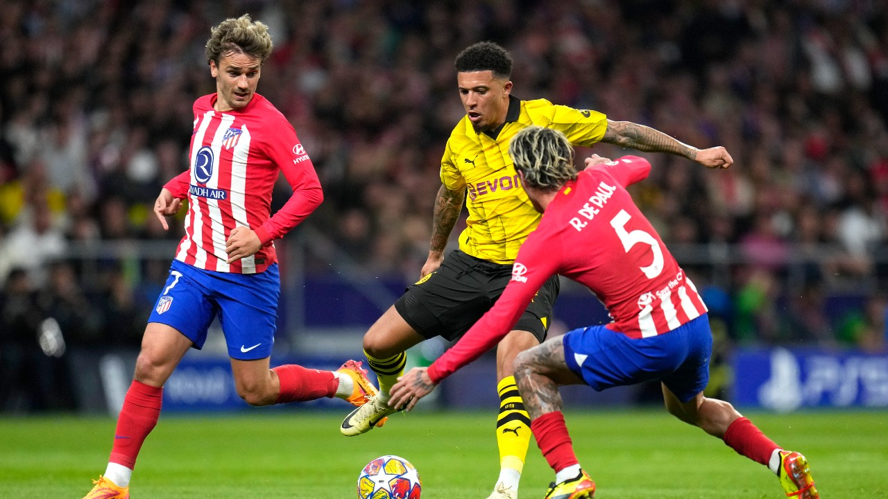 Atletico không hề bỏ lỡ bất cứ cú sảy chân nào của hàng phòng thủ Dortmund 